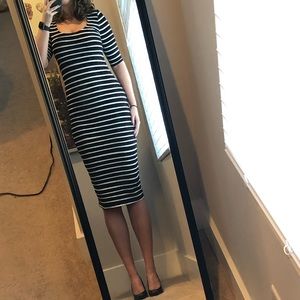 Bar Iii Womens Sequin Striped Dress Black Size X Small
